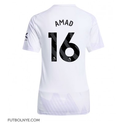 Camiseta Manchester United Amad Diallo #16 Visitante Equipación para mujer 2025-26 manga corta Camiseta Manchester United Amad Diallo #16 Visitante Equipación para mujer 2025-26 manga corta